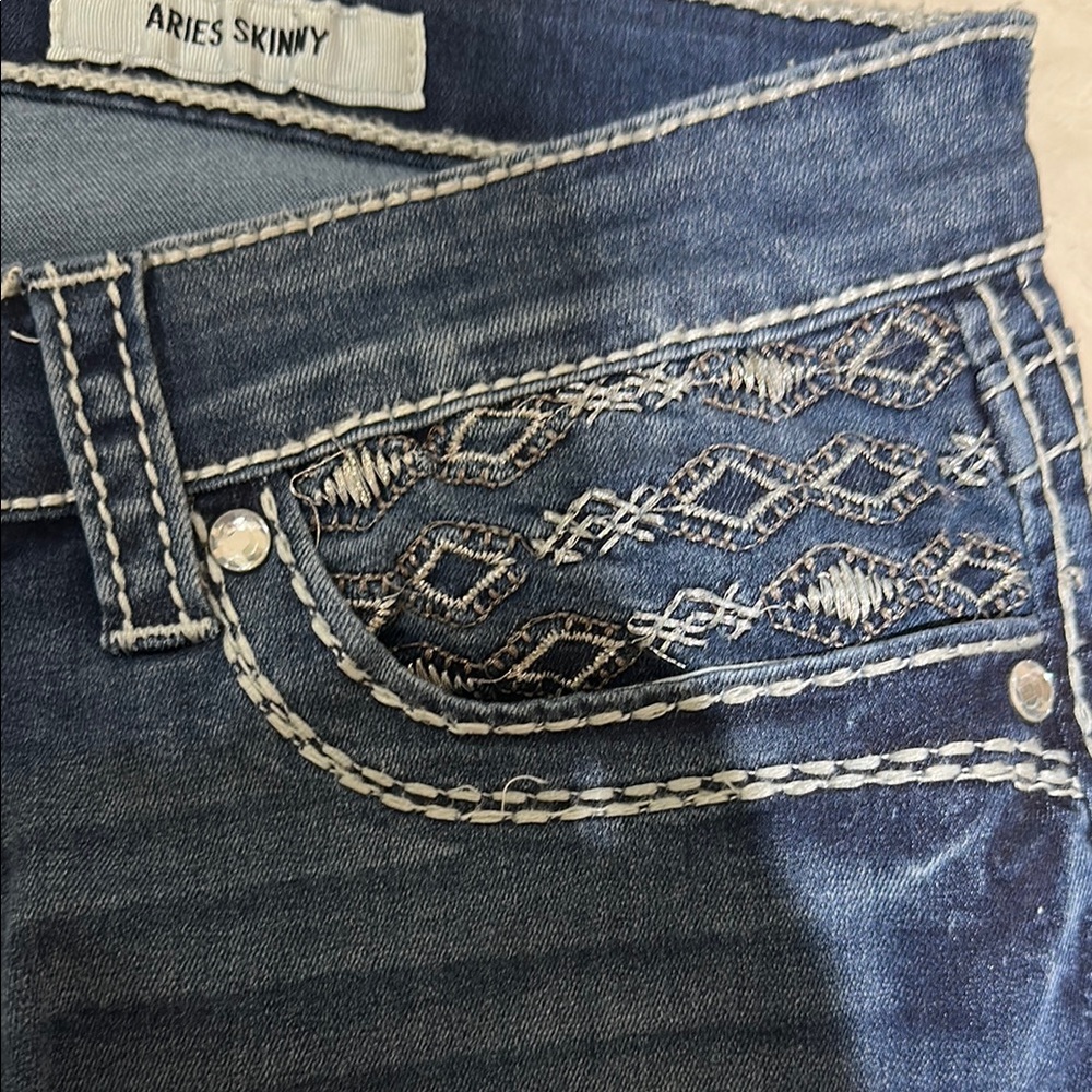 Daytrip Blue Skinny Jeans Classic Fit - Picture 5 of 8